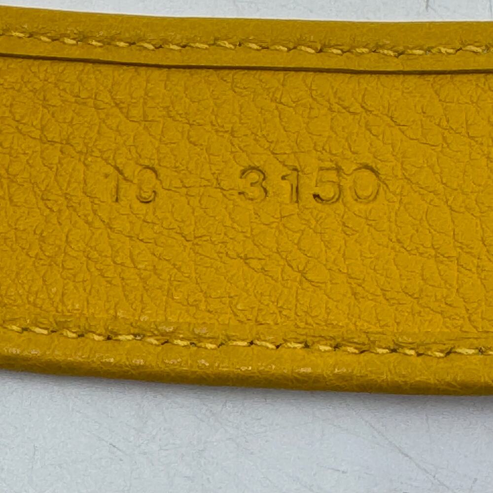 PRADA Yellow Leather & Rattan Belt - Picture 6 of 7